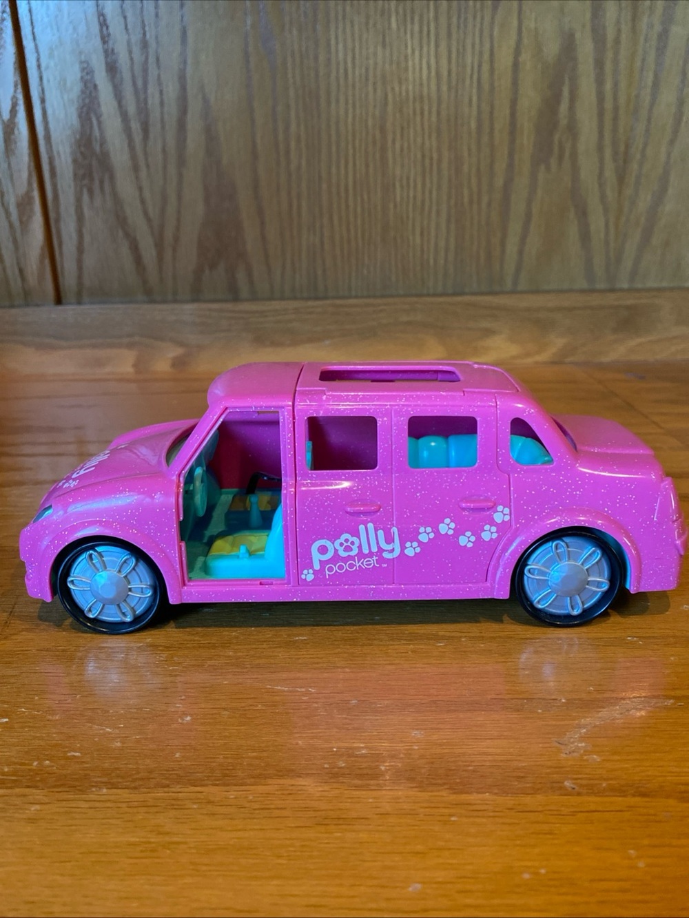 Polly Pocket Sparklin' Pets Loveable Limo Pink 2008 Mattel Vintage Retro Y2K